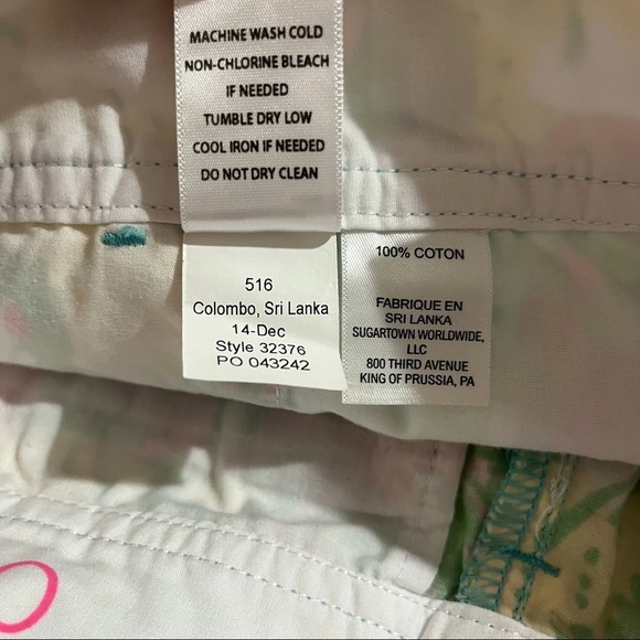 Lilly Pulitzer The Callahan Shorts Tropical Hibiscus Print Size 0 Beach - Picture 9 of 9